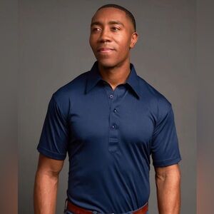 Collars & Co. The Original Dress Collar Polo Navy Blue Size Large NEW w/ Tag